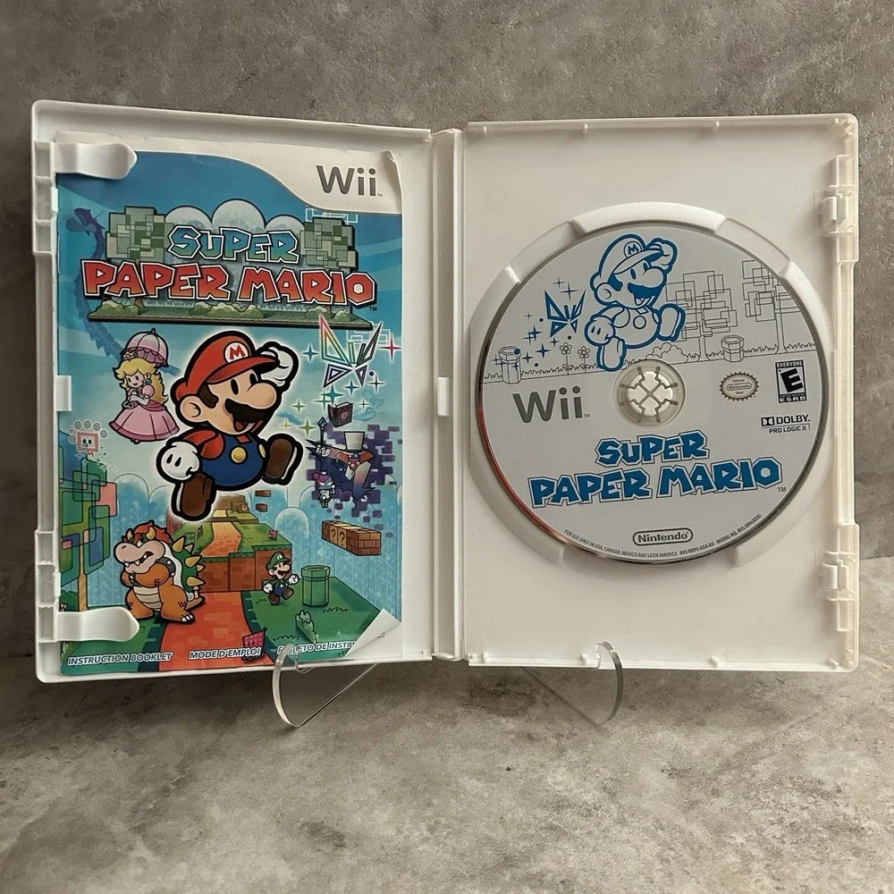 Super Paper Mario Nintendo Wii Complete CIB